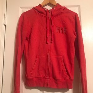 Victoria Secret Pink Sweater with studded hood